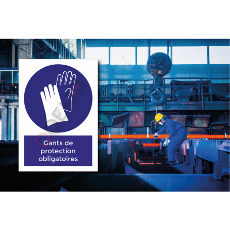 Gants de protection obligatoires