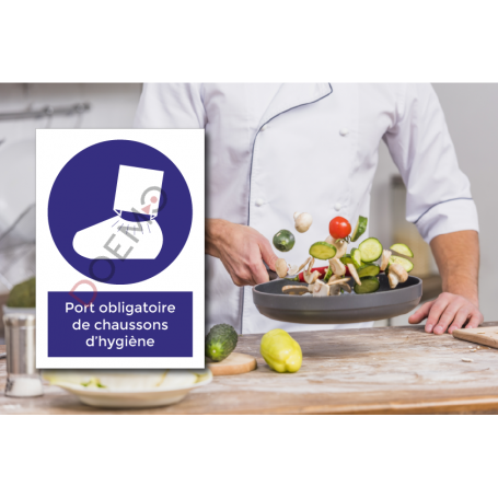 Port obligatoire de chaussons d'hygiène