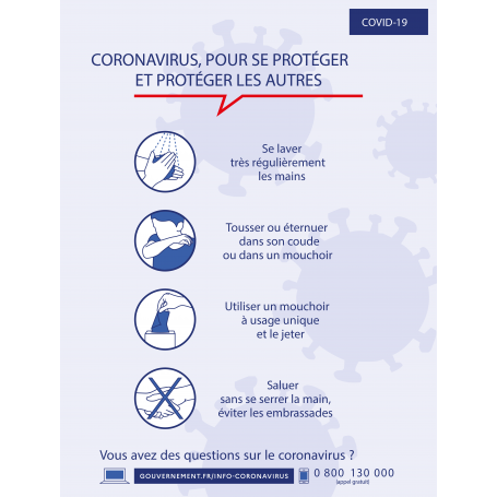 Affiche Gestes Barrières