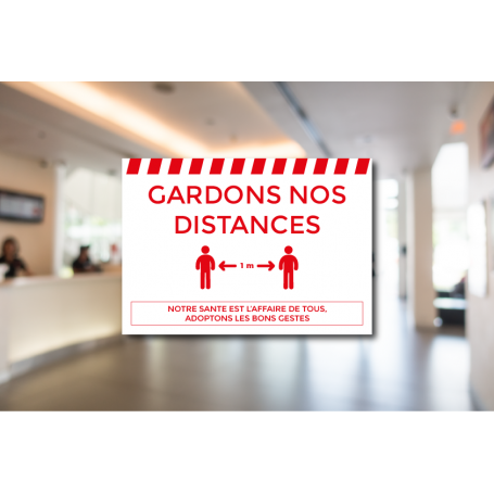 GARDONS NOS DISTANCES - A3 - VINYLE SOL ANTIDERAPANT