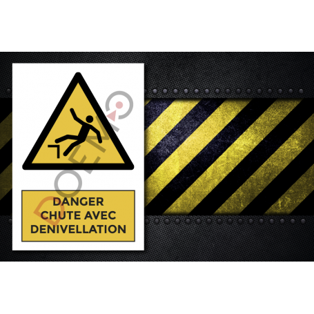 Danger Chute Avec D Nivellation A Pvc